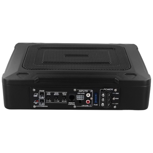 NEU 10" 1000W Kompakt Untersitz SLIM Powered Subwoofer Gehäuse - Bild 7 von 12