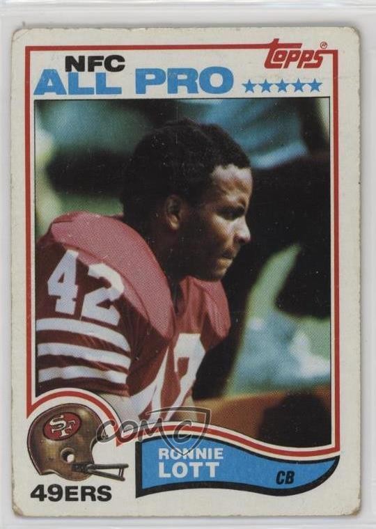1982 Topps Ronnie Lott #486 Rookie RC HOF 0ba9