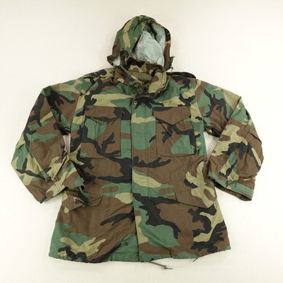 Vintage Alpha Industries Jacket Small Camo Cold Weather Field Coat US Army 80s