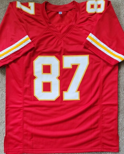 Travis Kelce Signed Autographed Kansas City Chiefs Custom Jersey w/ COA - Picture 4 of 7