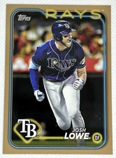 2024 Josh Lowe Topps Series 1 Gold 561/2024 #253 Tampa Bay Rays