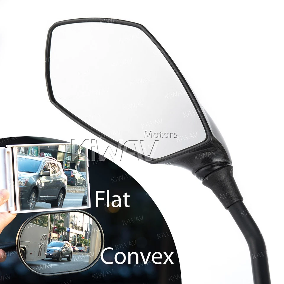 rétroviseurs new fist noir carbone fiber look M10 pour Moto Guzzi Aprilia - Photo 3/4