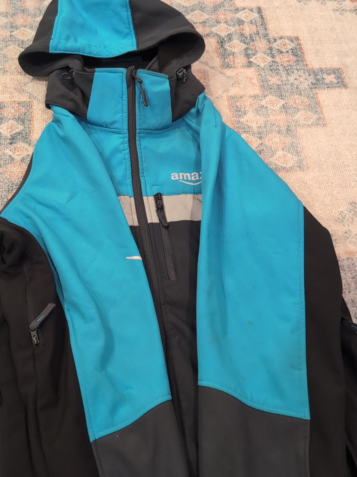 Amazon Lightweight Rain Shell Jacket Full Zip Ref… - image 3