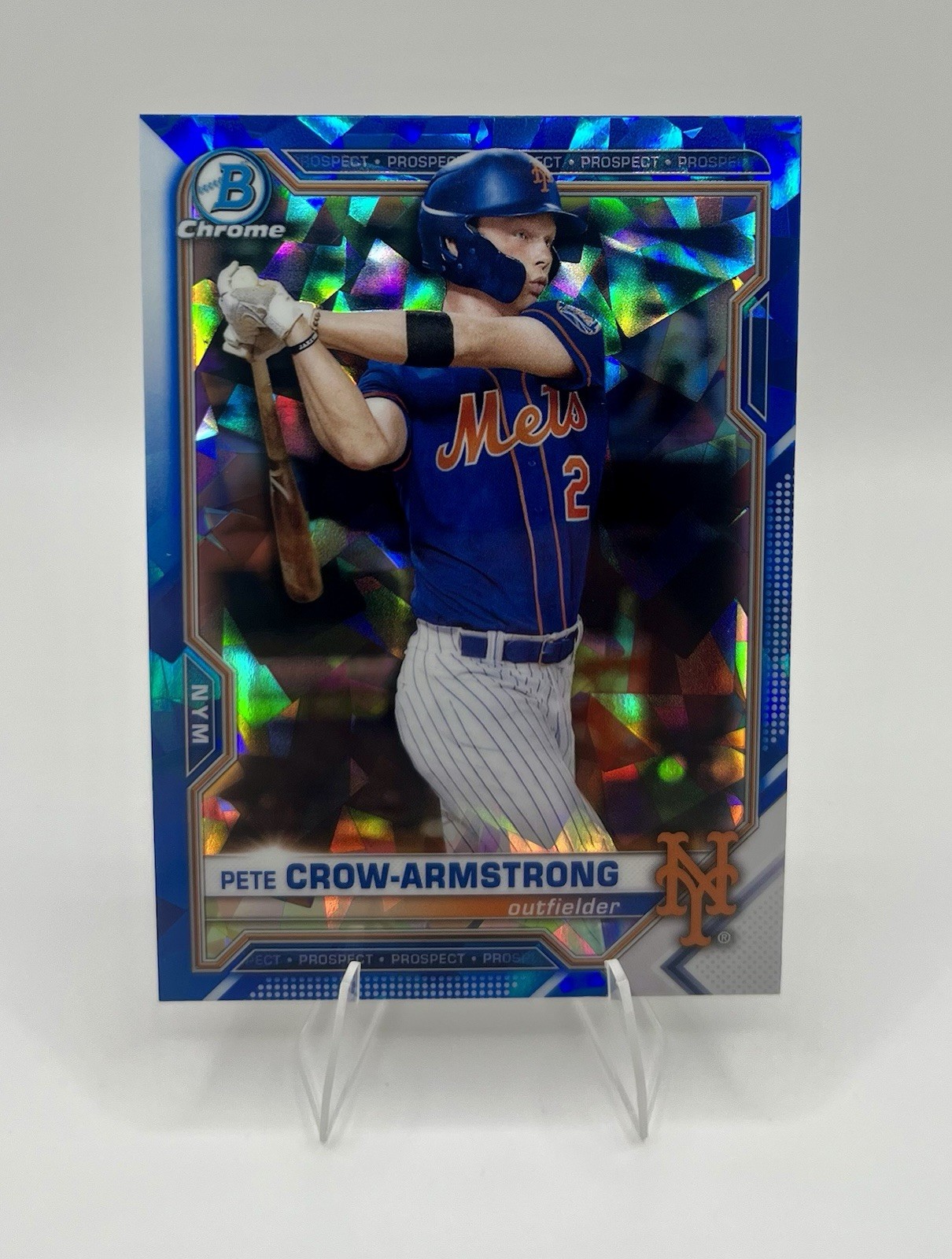 2021 Bowman Sapphire Edition - Chrome Prospects Pete Crow-Armstrong #BCP-22 (RC)