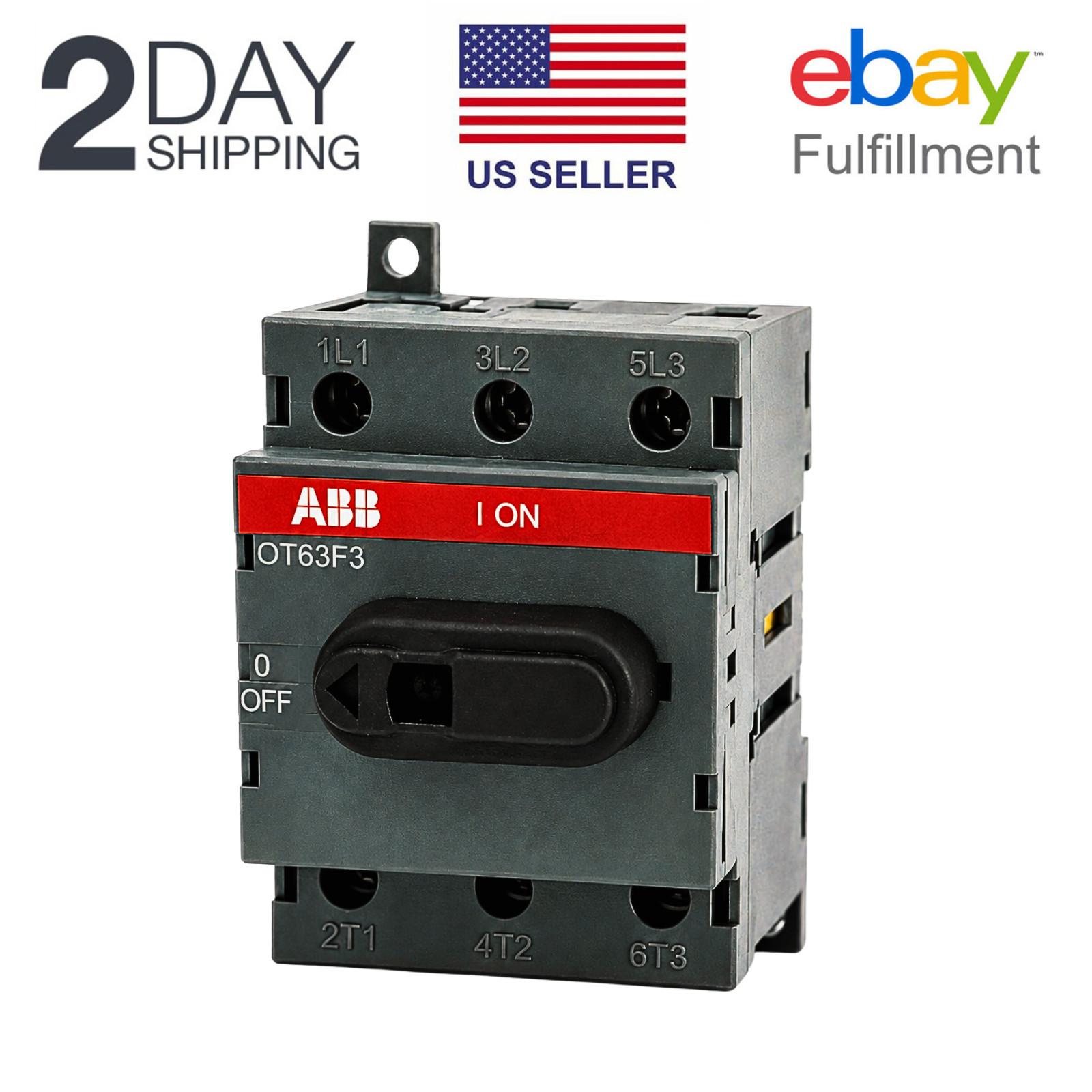 ABB OT63F3 3-Pole Base Isolator Switch 1SCA105332R1001 IP20 63A 560 kW US STOCK