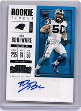 2017 PANINI CONTENDERS AUTOGRAPH ROOKIE BEN BOULWARE RC AUTO CAROLINA PANTHERS