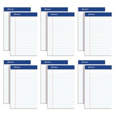 5 x 8 Legal Pads, 12 Pack, Narrow Ruled, White Paper, 50 Sheets Per Writing P...