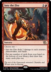 Into the Fire 144 Foil March of the Machine MTG
