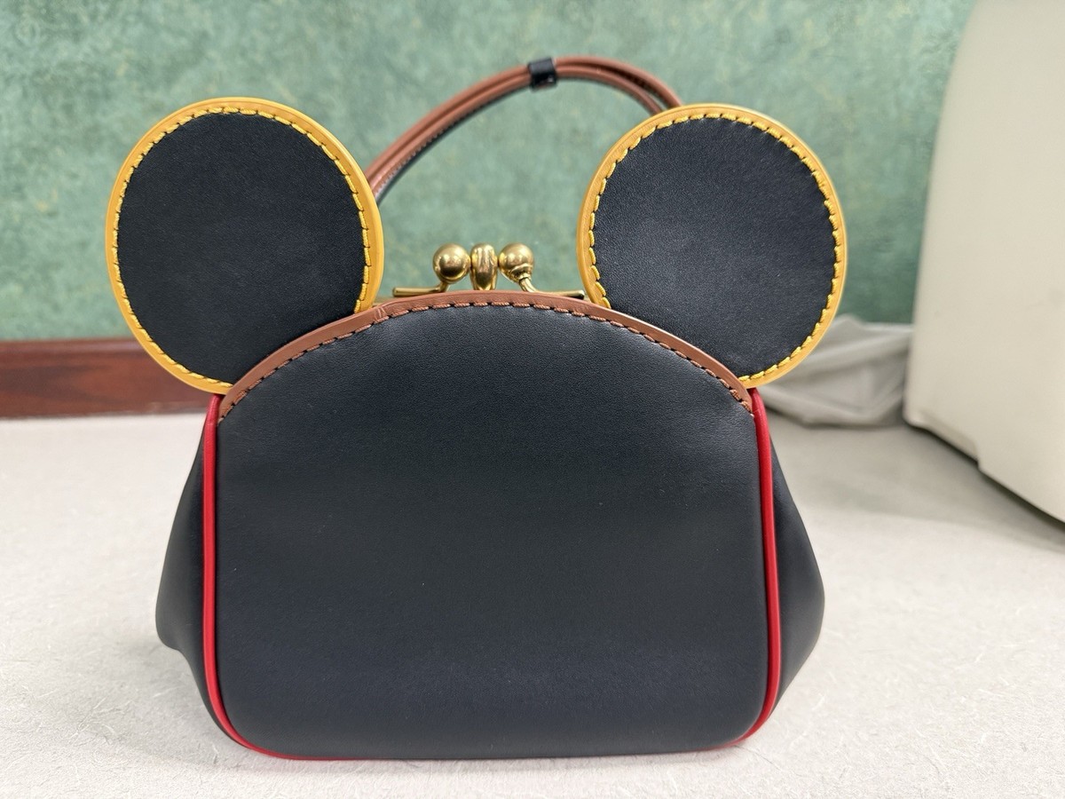 COACH Disney Mickey Mouse X Keith Haring Kisslock Bag | eBay