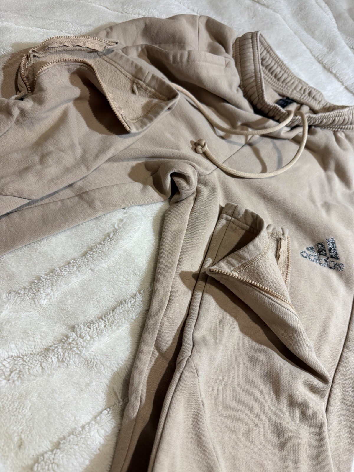 adidas Beige Drawstring Joggers - image 8