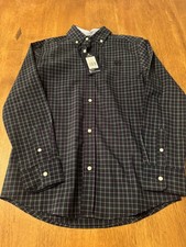 Boys Ralph Lauren Chaps Full Button Dress Shirt, Plaid, NWT, M