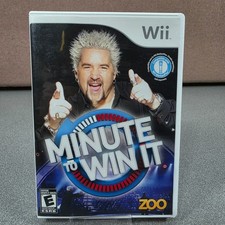 Zoo Minute to Win It Video Game Nintendo Wii Guy Fieri Excellent CIB NBC Show