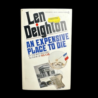 An Expensive Place to Die Len Deighton Vintage 1980 Berkley Paperback Spy Novel