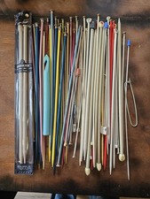Huge Lot Of 81pcs Knitting And Crochet Needles Many Sizes Vtg.