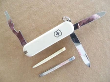 Victorinox Rover Swiss Army Pocket Knife - White Logos Bottle Opener - Very Good