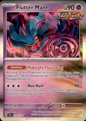 Pokemon Flutter Mane TEF 078 Englisch Gewalten der Zeit (Rare)