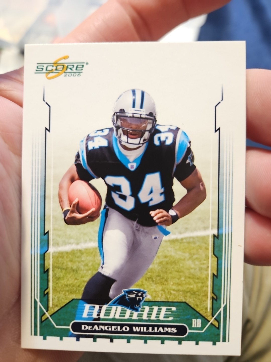 2006 Score #334 DeAngelo Williams Rookie Card Carolina Panthers