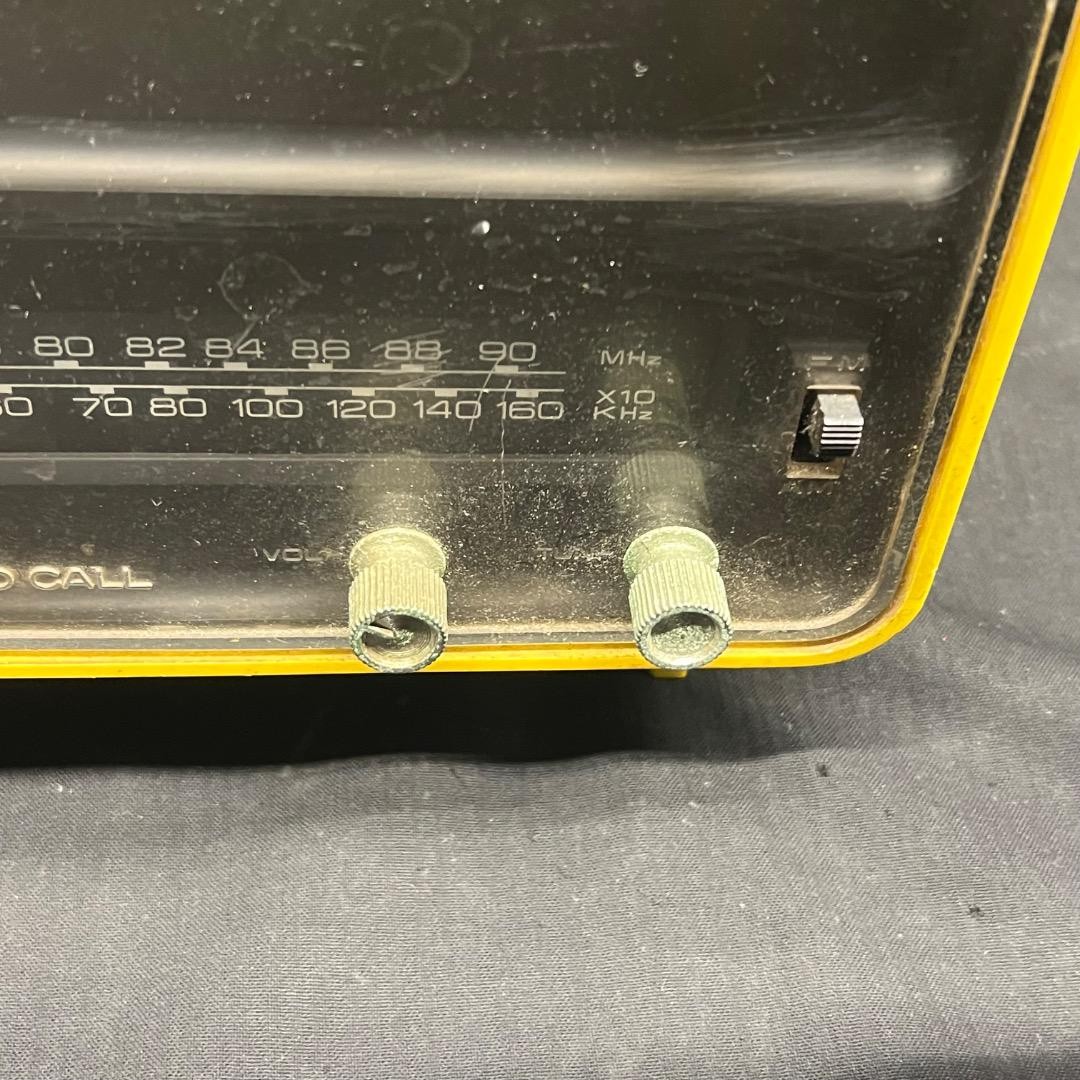 Seiko Retro Yellow Radio Clock Vintage AM FM Working Condition