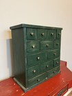 Vintage Green Painted Spice Cabinet 20th C AAFA Original Apothecary — photo 2
