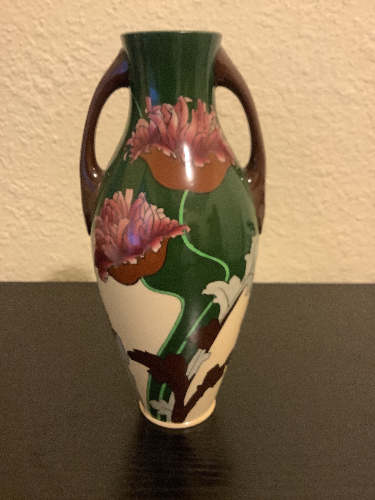 Shelley Wileman Foley Intarsio "3334" Vase - Chrysanthemums