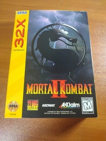 Mortal Kombat II Sega 32X Genesis CiB w/ Manual + RegCard & ClearCase VGC NM