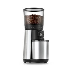 BRAND NEW OXO Brew Conical Burr Coffee Grinder Stainless Steel One Touch SILVER