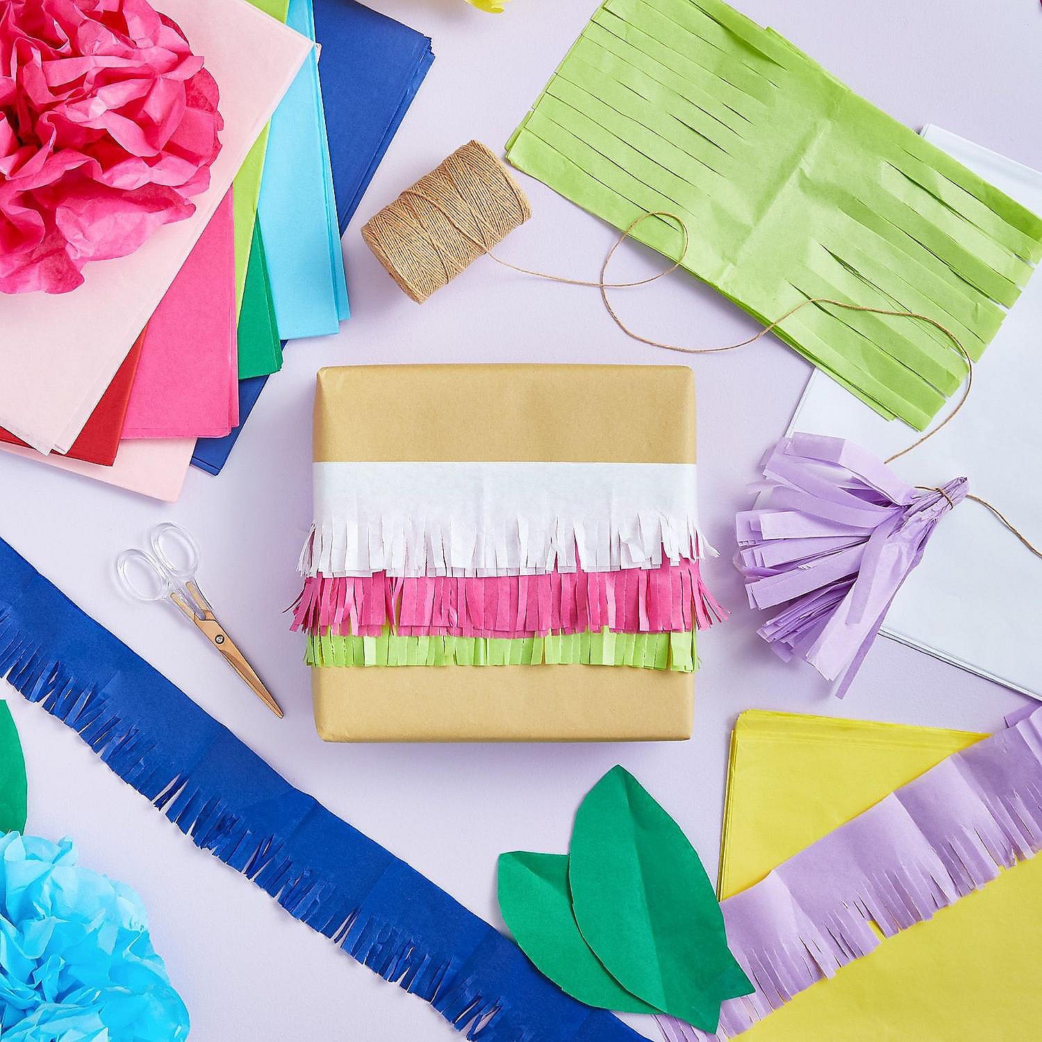 120 Sheets Colorful Tissue Paper 10 Colors 26 x 20 In Gift Wrapping
