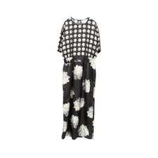Max Mara Silk Floral Dress Women  s Black Size 36 Vintage Excellent Condition