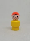 Vintage Fisher Price little people yellow smiling boy w/red cap and freckles