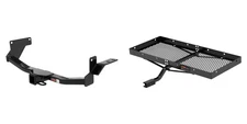 Class 3 Trailer Hitch Receiver w/ Fixed Cargo Carrier Tray 300 lbs CURT 13569