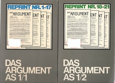 Argument das Reprint Nr. 1 bis 17 / Nr. 18 bis 21. 2 Bücher Argument Sonderbände