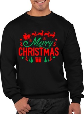 Lustiger Weihnachtsmann Rentier Weihnachtspullover bunt Pullover Unisex Kinder Erwachsene Geschenk