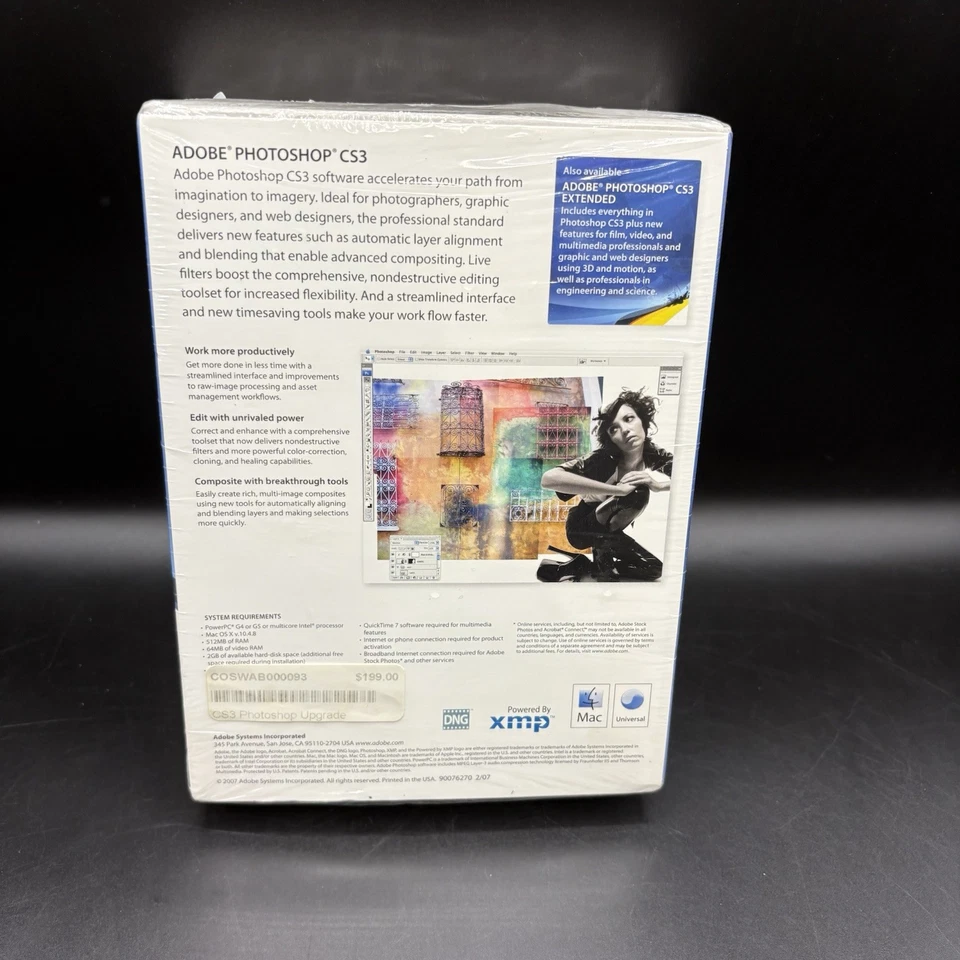 Adobe Photoshop CS3 for Mac P/N 13102574 - Brand New & Sealed - Image 3 of 4