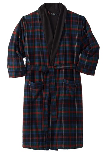 Ross Michaels Mens Robe Plush Big and Tall Long Fleece Spa Bath