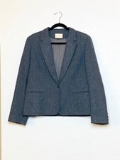 Pendleton  100 Virgin Wool Gray Blazer Sport Coat Jacket Long Sleeve Button