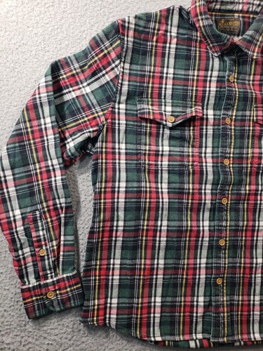 Lucky Brand Shirt Herren XL extra groß geknöpft Flanell kariert Samstag Stretch - Bild 2 von 10