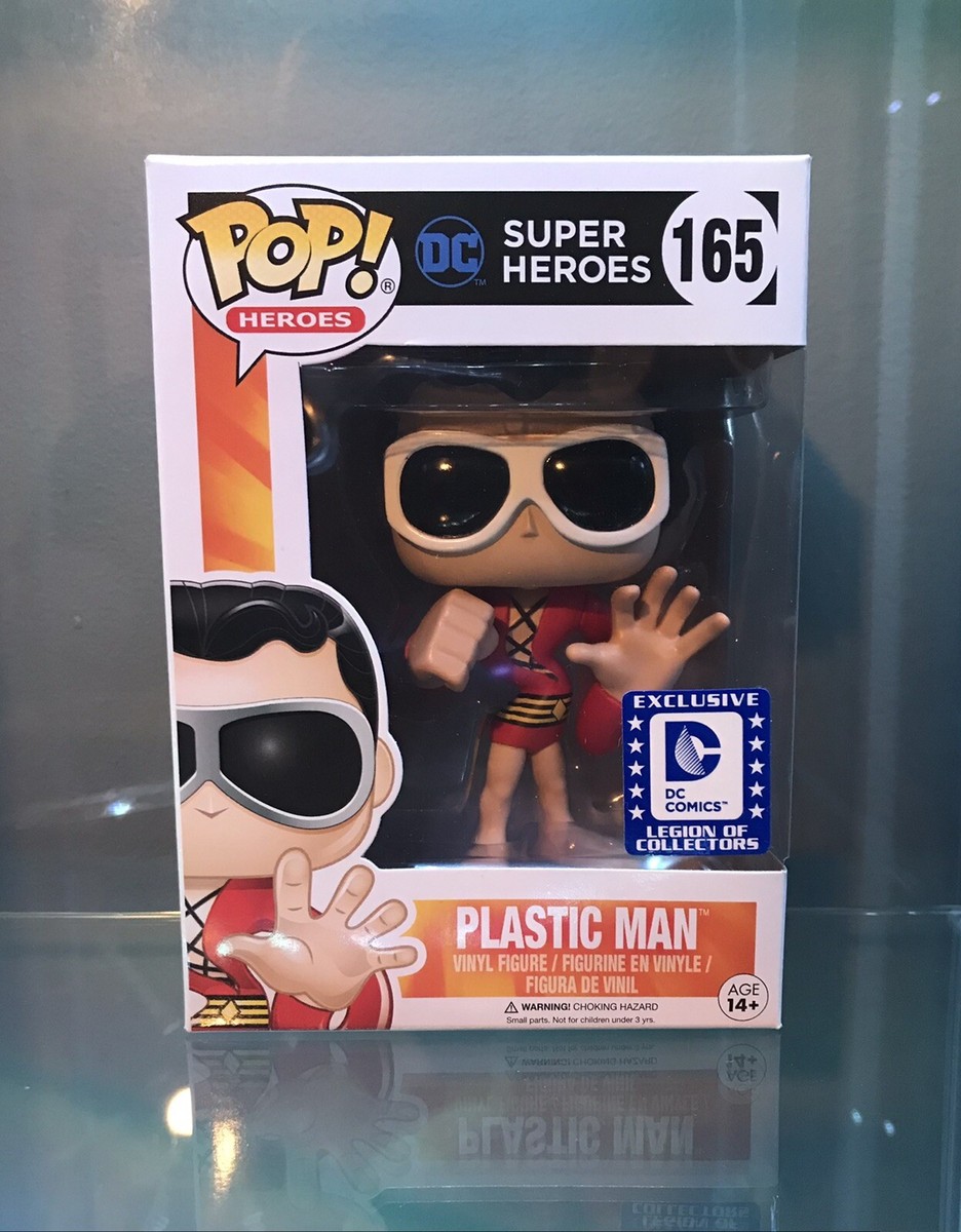 Funko Pop! Heroes: Plastic Man (Legion Of Collectors Exclusive) Con Busta Protettiva - Vinile N.165