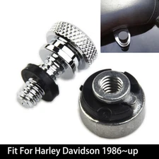 Chrome Rear Fender Seat Bolt Screw Seat Nut Kit For Harley Davidson Dyna Softail