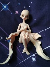 BJD 1/8 Muñeca Hiedra Bebé Niña Cuerpo ELF Ojos y Cara Maquillaje Resina Juguete Regalos