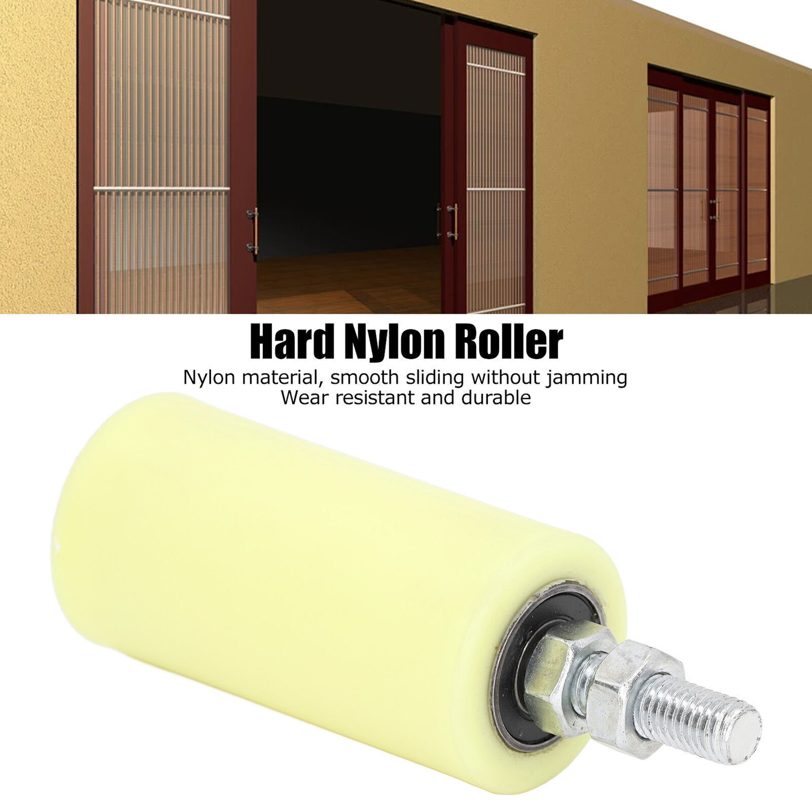 Slide Gate Guide Post Roller Hard Nylon Heavy Duty Rolling Door Guider Support