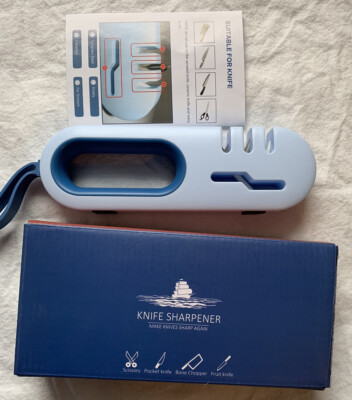 BlueArks Knife Sharpener Many Blades Scissors Bone Chopper NEW Kitchen Pocket