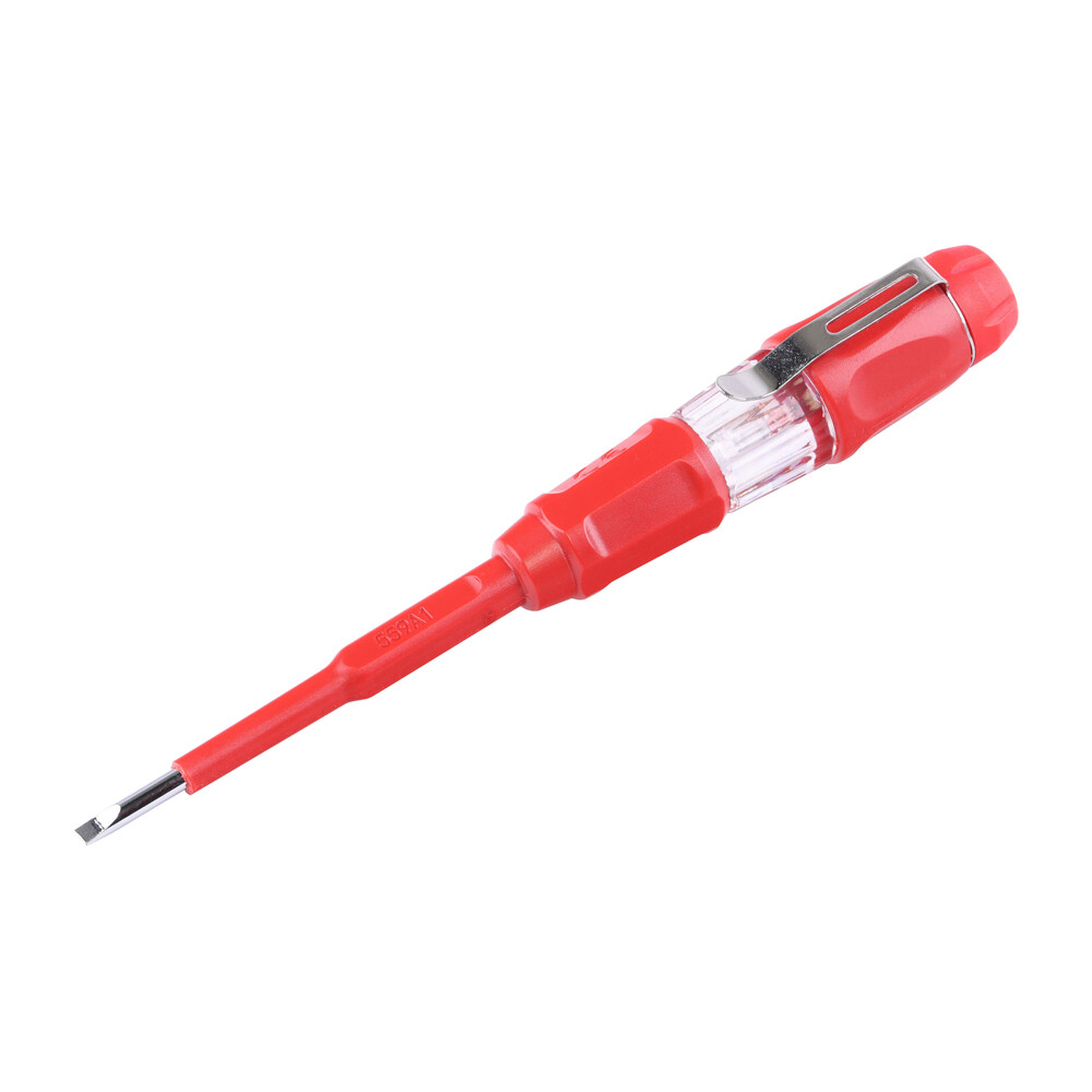Timco Voltage Testing Screwdriver Mains Tester Insulated Electrical Socket 140mm