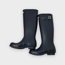 Hunter Original Tall Rainboots, Size 6, Excellent condition, Navy