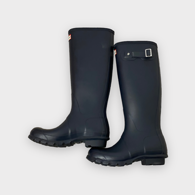 Hunter Original Tall Rainboots, Size 6, Excellent condition, Navy
