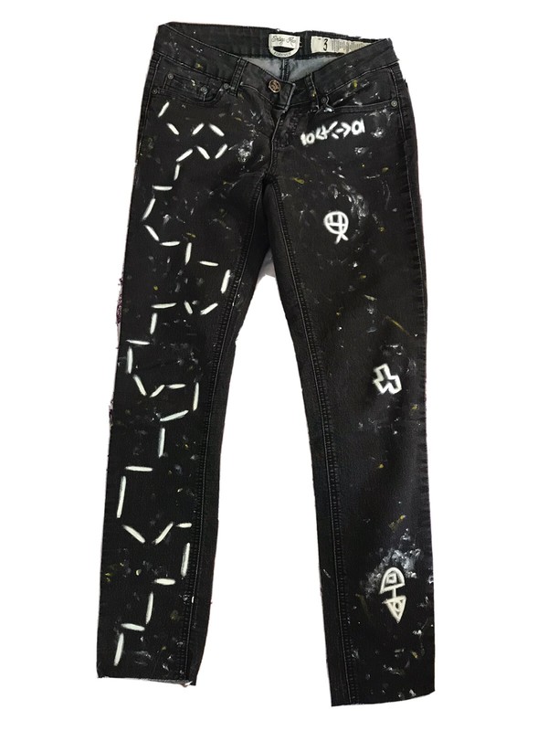 Absodeitly Custom Size 3 Indigo Rein Jeans Forever Womens Dark Black Skinny (L1)