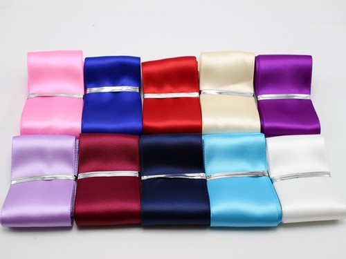 32.8 Feets 38mm Double Sided Satin Ribbon Gift Bow Wedding Craft Pick Your Color - Picture 2 of 19