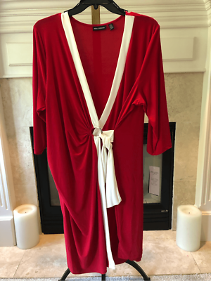 strapless open back dress Esme Plunge Satin Maxi Dress - Red main image 1