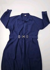 Vintage Men's Blue Coveralls - Halloween Costume With Mask