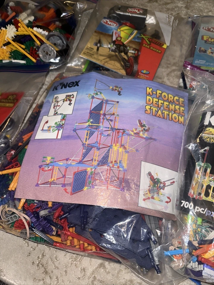 Lote de 6 Juegos K'NEX KNEX De Colección COMPLETOS K-Force Defense Station Vela Corredor Diversión Foto 3 de 4