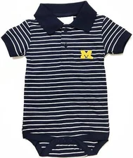 Michigan Jersey Stripe Golf Creeper